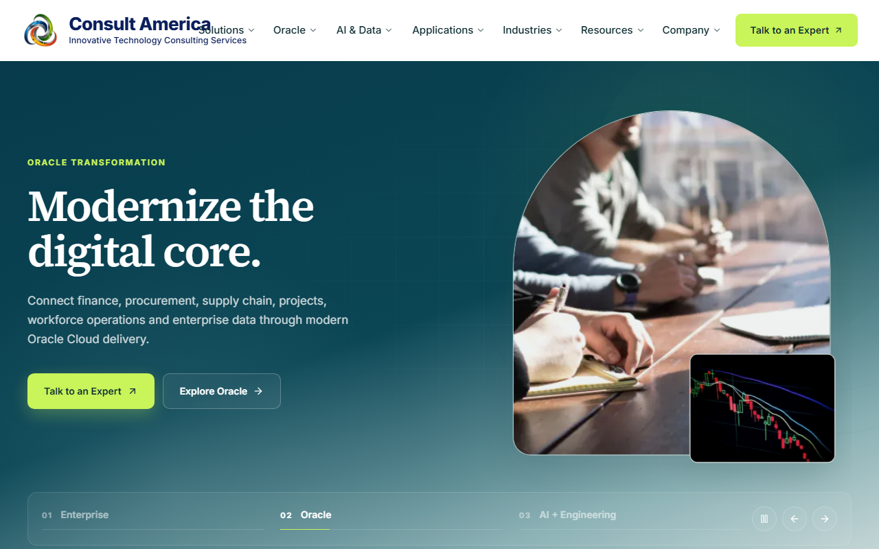Screenshot of ConsultAmerica